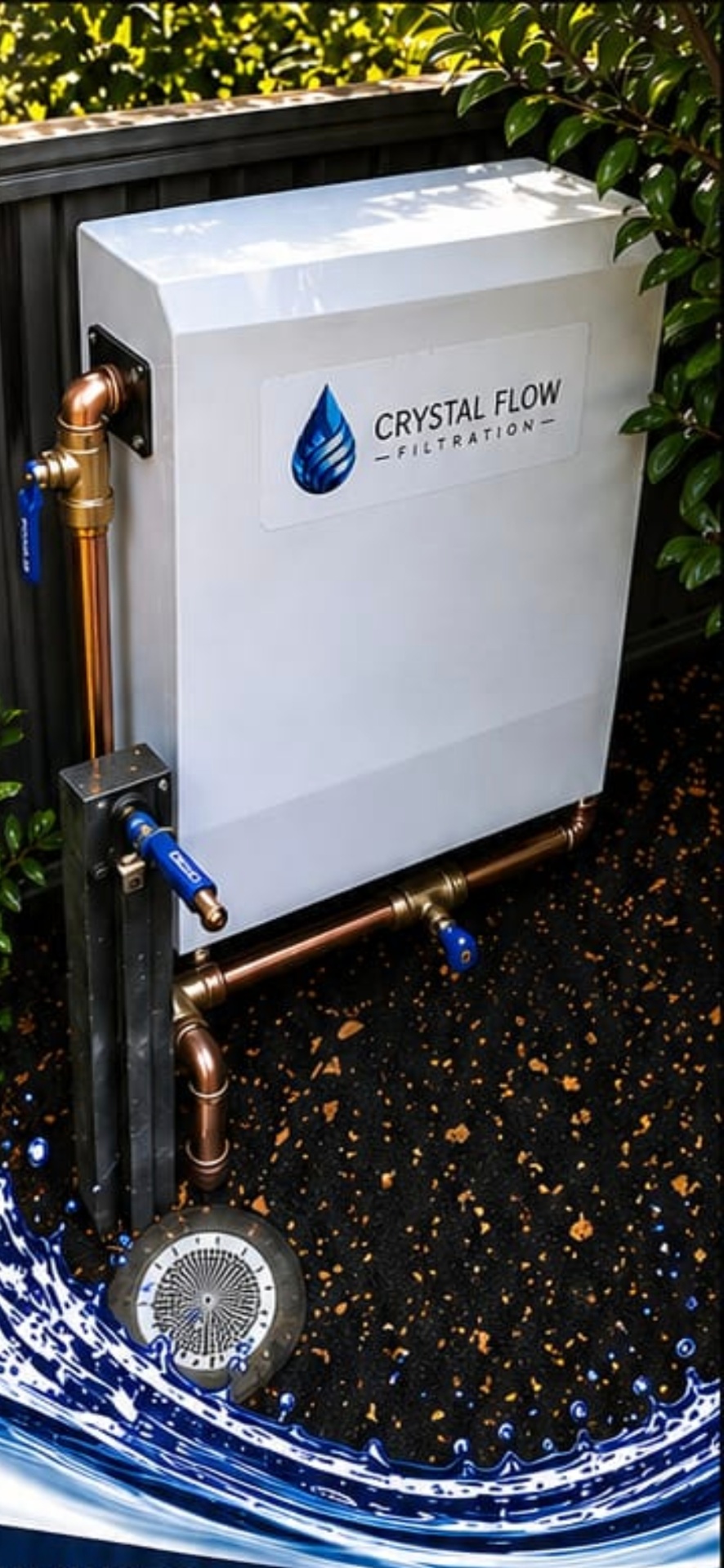Crystal Flow Filtration unit installed outdoors